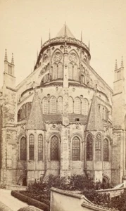 France old CDV Photo 1880 Bourges Cathedral Abside - Picture 1 of 2