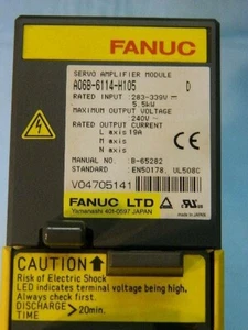 FANUC A06B-6114-H105 RECONDITIONED SERVO AMP 3 M WARRANTY - Picture 1 of 6