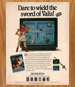 Valis III ReNovation Sega Genesis - Video Game Print Ads Poster Promo Art 1991 - Picture 1 of 3