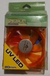 Vantec Spectrum UV Reactive LED Computer Case Fan 80mm 8cm 2900 RPM - Picture 1 of 10