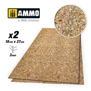 Ammo Create Cork Thick Grain (3mm) 2pcs, #AMIG8843 - Picture 1 of 1