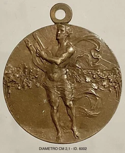 MUSICA I° CAMPIONATO MANDOLINISTICO ITALIANO 1925 MEDAGLIA LIBERTY BRONZO - Picture 1 of 6