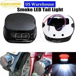 Lente de humo LED freno de parada matrícula luz trasera para cafe racer chopper personalizada - Imagen 1 de 9