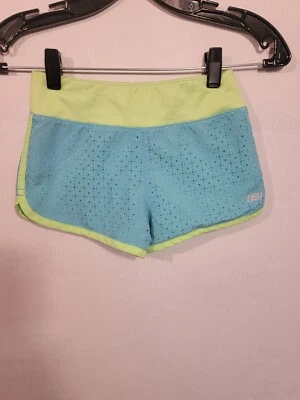 Pantalones cortos para niñas Skechers Active verde neón/azul talla 7 Foto 1 de 3