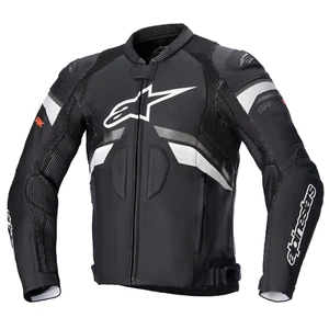 Chaqueta de cuero Alpinestars GP Plus R V3 Rideknit negra/blanca - Imagen 1 de 8