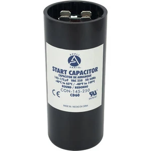 Appli Parts motor start capacitor 145-175 Mfd (microfarads) uF 250 VAC universal - Picture 1 of 8