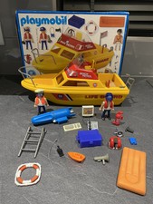 Playmobil 5769 Rescue Boat Beach Patrol Life Guard Rare