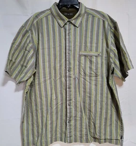 REI Short Sleeve Plaid Check Button Down Shirt Mens Size XL Lightweight Pocket - Picture 1 of 12