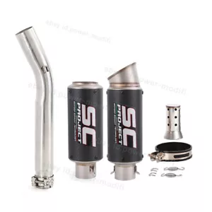 Silenciador de carbono para Suzuki GSX-R GSXR1000 2005-2006 sistema de escape de tubo de enlace medio - Imagen 1 de 12