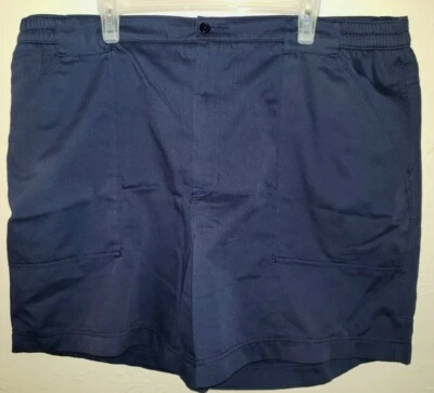 GRANDES PANTALONES CORTOS PARA HOMBRE talla 44 azul oscuro Windham Pointe frente plano laterales elásticos VERANO Foto 1 de 2