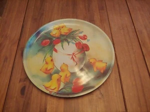 Large Round Easter/Springtime Chick Platter/Plate - Picture 1 of 6