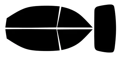 Тонировка окна для Mercedes Benz CLK-класса кабриолет 1999-2002 предварительно нарезанная пленка набор - Изображение 1 из 4