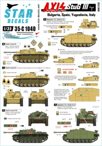 Star Decals 1/35 Axis/Eastern Europe #2 STuG III decal 35C1040 - Picture 1 of 2