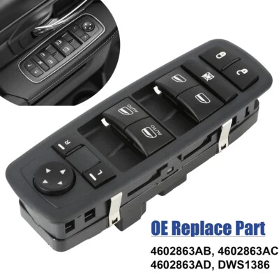 Master Power Window 开关左前适用于 2007 - 2009 道奇 Nitro 4 门 4602863AB — 第 1/4 张图片