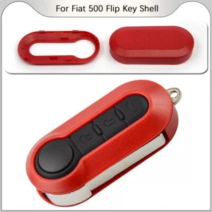Funda para Fiat 500 Key Fob Shell Case roja control remoto parte superior de llave - Imagen 1 de 8