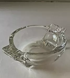 Vintage Anchor Hocking MANHATTAN Style Round Ashtray Clear Glass 5" - Picture 1 of 11