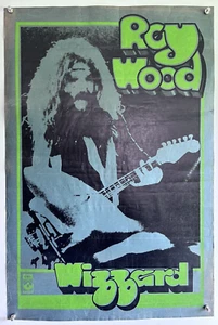 Roy Wood Poster The Move ELO Wizzard Original Vintage Harvest Records Promo 1973 - Picture 1 of 12