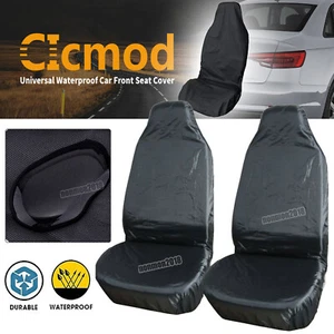 2x Front Car Seat Cover Pet Dog Cat Mat Waterproof Non-Slip SUV Truck Protector - Picture 1 of 7