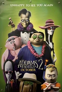 THE ADDAMS FAMILY 2 Original One Sheet Movie Poster - 2021 - Picture 1 of 7