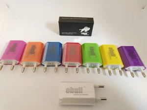 Carica batterie adattatore corrente USB universale 5V/1A Colore a Scelta - Foto 1 di 5