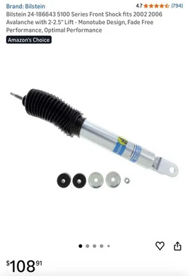 Amortiguador delantero Bilstein para GMC Yukon XL 1500 2000-2006 serie 5100 46 mm Foto 1 de 4