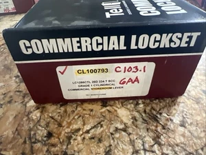 Juego de cerraduras comerciales Tell LC 1286C CL100793 nueva palanca CTL US26D acabado - Imagen 1 de 10