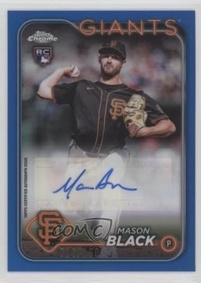 2024 Topps Chrome Update Blue Refractor /150 Mason Black #AC-MB Rookie Auto RC - Image 1 of 2