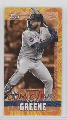 2023 Topps Rip Mini Orange Yellow Ripples /65 Riley Greene #MRIP-RG Rookie RC - Image 1 of 2