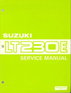 Suzuki Service Manual - LT250E - 1989 -99500-42072-01E - Picture 1 of 6