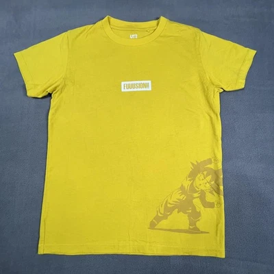 Dragon Ball Z Shirt Kids 13 Yellow Uniqlo UT FUUSION Gotenks Anime Tee Graphic - Image 1 of 4
