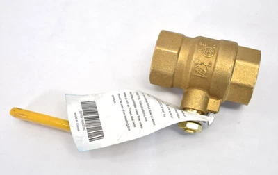 Val Fluids Full Port Forged LF Brass Ball Valve w Female Thread NPT Connector 1" - Image 1 of 4