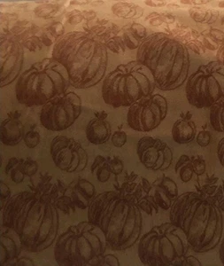 Lange rechteckige ~ KÜRBISSE LEINEN Tischdecke 74” x 106” - Bild 1 von 2