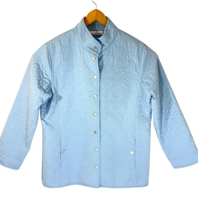 Chaqueta acolchada para mujer Draper's & Damon abrigo azul talla 12 Foto 1 de 4