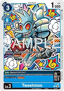 Digimon Tweetmon (P-190) P Promo Englisch Neu - Bild 1 von 2