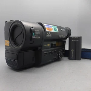 Sony Handycam CCD-TR411E Handheld Video8 XR Camcorder Black Tested - Picture 1 of 10