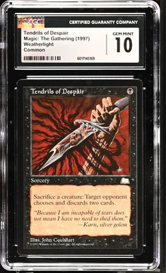 TENDRILS OF DESPAIR Weatherlight CGC 10 Gem Mint MTG [Nostalgium] - Image 1 of 2