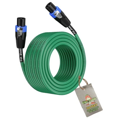Speakon Cable Speaker Cords 50 FT - FAT TOAD 12 AWG DJ Wires Studio Audio Stage - Image 1 of 4