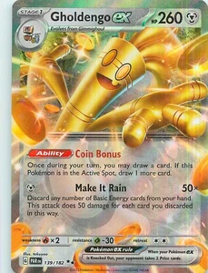 Pokemon TCG | Gholdengo ex 139/182 SV04: Paradox Rift Holo - Bild 1 von 2