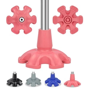 Cane Tip - Self Standing Heavy Duty Rubber Six Base for Walking Canes, Walkin... - Picture 1 of 7