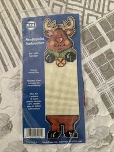 NeedleMagic Inc. Gezähltes Kreuzstich Lesezeichen (Rentier) neu versiegelt - Bild 1 von 3