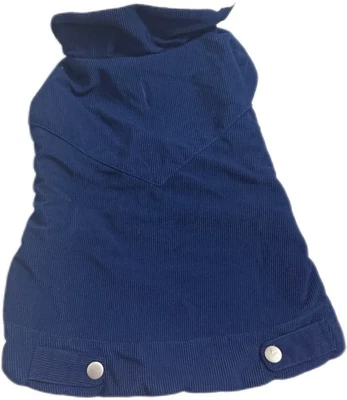 Chaqueta para Perro Pana Sherpa Forrada Mascota Chaqueta Cálida, Azul, Talla M/L Foto 1 de 3