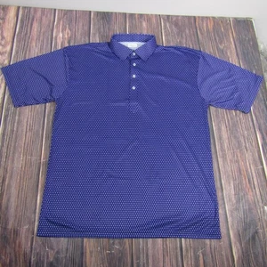 Collars & Co. Poloshirt Herren 2XL dunkelblau geometrisches Kleid Kragen Kurzarm - Bild 1 von 6
