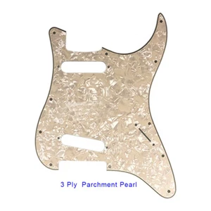 Golpeador de guitarra Strat SS estándar de 11 tornillos personalizado para Fender US, pergamino - Imagen 1 de 2