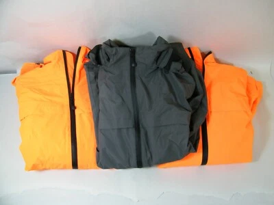 (3) PORT AUTHORITY J333 MEN'S TORRENT WATERPROOF JACKETS ORANGE / GRAY M & L - Image 1 of 4