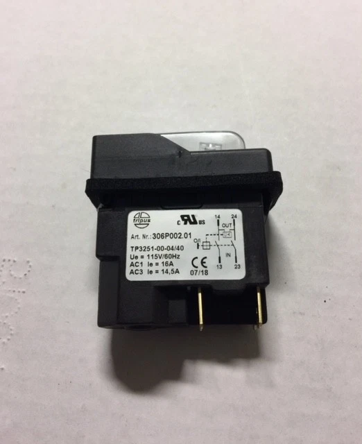 Clarke CE7 - SE7 Edger Switch #40948A OEM - original part