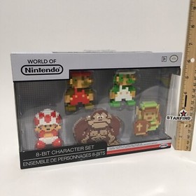 JAKKS Nintendo 8-Bit Mario Luigi Toad Donkey Kong Link Zelda 5 NES Figurines SEE