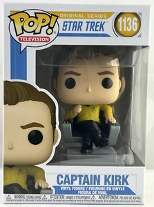 Funko Pop! Star Trek Captain Kirk in Chair #1136 Vinyl Figur (NEU in PROTECTOR) - Bild 1 von 7