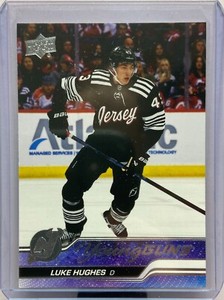 23-23 2023-24 Upper Deck 1 Luke Hughes ROOKIE Young Guns #248-Devils RC **HOT**