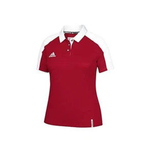 Adidas Women's, Climalite Modern Varsity Polo Collegiate, Red/White, M - Picture 1 of 1