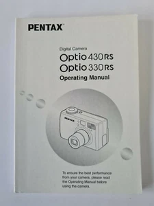 Manual de funcionamiento de la cámara Pentax Optio 430RS / 330RS - solo en inglés - Imagen 1 de 4